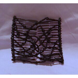 Expandable Black Hair Comb Clips